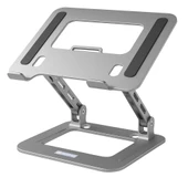 NPO NVR-5035 Açı Ayarlı Ergonomik Macbook Özel 17" Masaüstü Notebook Stand Gümüş Gri - 1