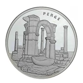 AgaKulche Perge Antik Kentler Serisi NO:14 Gümüş Sikke Coin - 1