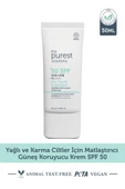 The Purest Solutions Dry Touch Protection Mat Bitişli Yağlı Ciltler İçin Güneş Kremi SPF50+ 50 ml - 1