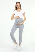 Luvmabelly MYRA8091 - Gri Hamile Jogger Eşofman - 1