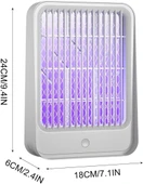 Elektrikli Sinek Kovucu Usb Şarjlı Sessiz Ve Etkili Led Işıklı Kapan thumbnail 6