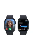 Apple Watch Series 9 GPS 41mm Gece Yarısı Alüminyum Kasa ve Gece Yarısı Spor Kordon Akıllı Saat - S/m - 6