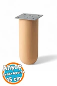Ahşap Silindir Ayak 15 cm Aparat Dahil Mobilya Koltuk Kanepe Sehpa Masa Ayağı Ayakları thumbnail 1