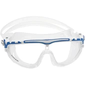Cressi Skylight Silikon Yetişkin Yüzücü Maskesi  Clear White Blue - 1