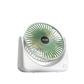 Coofbe Taşınabilir 3 Kademeli 1200Mah Şarjlı Masaüstü Vantilatör Fan Ev Ofis Masaüstü Vantilatör - 6