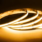 COB Led şerit 5metre 12V 480LED/m 3000K sıcak beyaz 10W 8mm IP20 aydınlatma ışık hortum kendinden yapışkanlı thumbnail 4