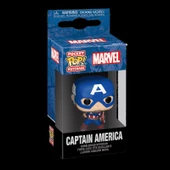 Funko Pop Pocket Keychain Marvel Captain America - 1