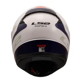 LS2 Rapid 2 Driveway Full Face Beyaz - Mavi Motor Kaskı XL Beden - 5