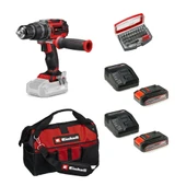 Einhell Tp-Cd 18/60 Li-I Bl Solo Darbeli Akülü Vidalama + 2 x 2.5 Ah Akü ve 32 Parça Bits Uç Seti (45/29 Kumaş Çanta) - 1