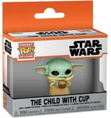 Funko Pop Pocket Keychain Star Wars The Child With Cup thumbnail 1