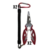 2 adet Bauer Balıkçı Pensesi (Pliers) + 2 adet Bauer pense aparatı - 3