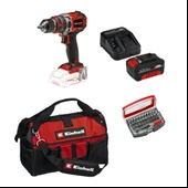 Einhell Tp-Cd 18/50 Li-I Bl Solo Darbeli Akülü Vidalama + 1 x 4 Ah Akü ve 32 Parça Bits Uç Seti (45/29 Kumaş Çanta) - 1