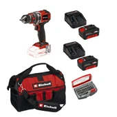 Einhell Tp-Cd 18/50 Li-I Bl Solo Darbeli Akülü Vidalama + 2 x 4 Ah Akü ve 32 Parça Bits Uç Seti (45/29 Kumaş Çanta) - 1