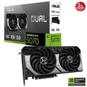 ASUS 12GB DUAL RTX5070-O12G GDDR7 HDMI-DP PCIE 5.0 - 1