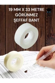 Motex Görünmez Şeffaf Bant - Düzeltme Birleştirme Bandı - 19 mm x 33 Metre - 1 Adet thumbnail 3
