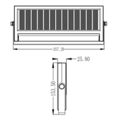Fujiled Solar Wall Washer 14W    RGB - 2