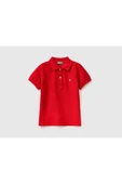 Erkek Çocuk Kırmızı Logolu Polo T-shirt - 1