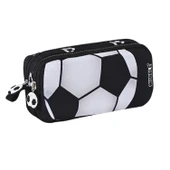 Muggle 2 Bölmeli Silver Football Kalemlik Siyah (MU-5876) - 3