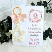 Melek Figürlü Kız Bebek Şekeri Anahyarlık Hediyelik İnci(20 Adet) - 1