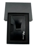 Valkyrie Akıllı Mekanizmalı Metal Minimalist Kartlık RFID Korumalı Şık Dayanıklı 15-25 Kart Kapasiteli Cüzdan Kartlık Siyah - 4