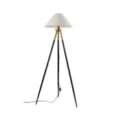 Cosby Siyah-Eskitme Kaplamalı Tripod Metal 3 Ayaklı Lambader - 3