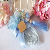 İnci Tesbihli Mavi Kese Mevlit Hatırası(30 Adet) thumbnail 2