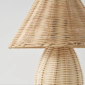 Apliqa Sollın Rattan Hasır Abajur Masa Lambası thumbnail 4