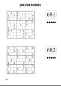 Zor-Çok Zor Sudoku Spiralli Kitap (320 Sudoku Cevaplarıyla) - 3