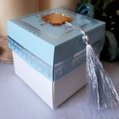 Kur'an-ı Kerim ve Tesbihli Aynalı Kutu Mevlit Hatırası(30 Adet) thumbnail 1