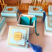 Kur'an-ı Kerim ve Tesbihli Aynalı Kutu Mevlit Hatırası(30 Adet) thumbnail 3