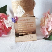 Lazer Kare Kesim Ayna Bebek Mevlid Şekeri(30 Adet) thumbnail 2