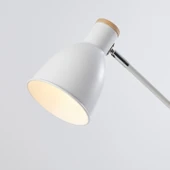 Apliqa Marmo Ahşap Detaylı Beyaz Ders Çalışma Masası Lambası thumbnail 4