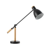 Apliqa Marmo Ahşap Detaylı Siyah Ders Çalışma Masası Lambası thumbnail 3