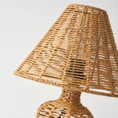 Apliqa Mateo İpli Rattan Hasır Abajur thumbnail 4