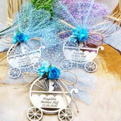 Ahşap Puset Bebek Şekeri(30 Adet) thumbnail 2