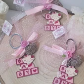 Emzikli Baby Anahtarlık Kız Bebek Şekeri(30 Adet) - 1
