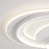 Apliqa Arıa 3D Plafonyer Pervaneli Ledli Avize thumbnail 4