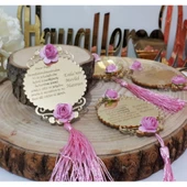 Kalp İşlemeli Nazar Dualı Bebek Şekeri(30 Adet) thumbnail 2