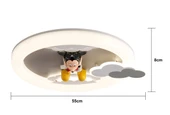 Apliqa Moddy Ledli Mickey Desenli Plafonyer Çocuk Odası Avize thumbnail 5