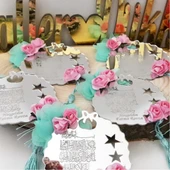 Yıldızlı Nazar Ayetli  Ayna Bebek Şekeri(30 Adet) - 1
