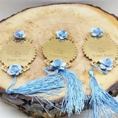 Kalp İşlemeli Nazar Dualı Bebek Şekeri(30 Adet) thumbnail 3