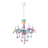 Apliqa Kona 5'Li Cam Kollu Çok Renkli Çocuk Odası Salon Avize thumbnail 1