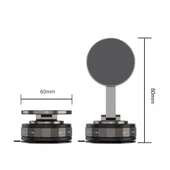 Güçlü 360 Derece Dönebilen Manyetik Mıknatıslı Araç Telefon Tutucu - 4