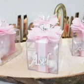 Prens Şeffaf Kutu Taçlı Erkek Bebek Şekeri(30 Adet) - 2