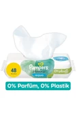 Prima Pampers Harmonie Islak Havlu Mendil Aqua Pure 48 Yaprak 3 Lü Set (144 YAPRAK) Organik Pamuk - 2