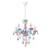 Apliqa Kona 5'Li Cam Kollu Çok Renkli Çocuk Odası Salon Avize thumbnail 2