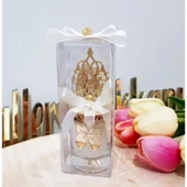 Güneş Tepellikli Bardak Mum Mevlüt Hediyelik(30 Adet) - 1