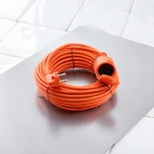 Uzatma Kablosu 3x1.5 mm CCA 30 METRE Topraklı Kablolu Tekli Grup Fiş Priz Kapaklı Monofaze Ev Tipi - 5