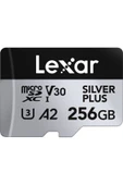 Lexar 256GB Silver Plus 205mb 4K V30 UHSI Micro SD Hafıza Kartı thumbnail 3