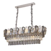 Apliqa Sento 80'Lik Yemek Masası Üstü Sıralı Kristallli Avize thumbnail 2